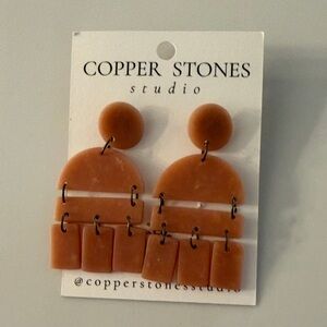 Earrings Clay Peach color